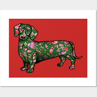 Wild Holiday Dachshund Posters and Art